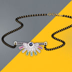 Delicate Rainbow Colourful Silver Mangalsutra Chain Necklace Bulk