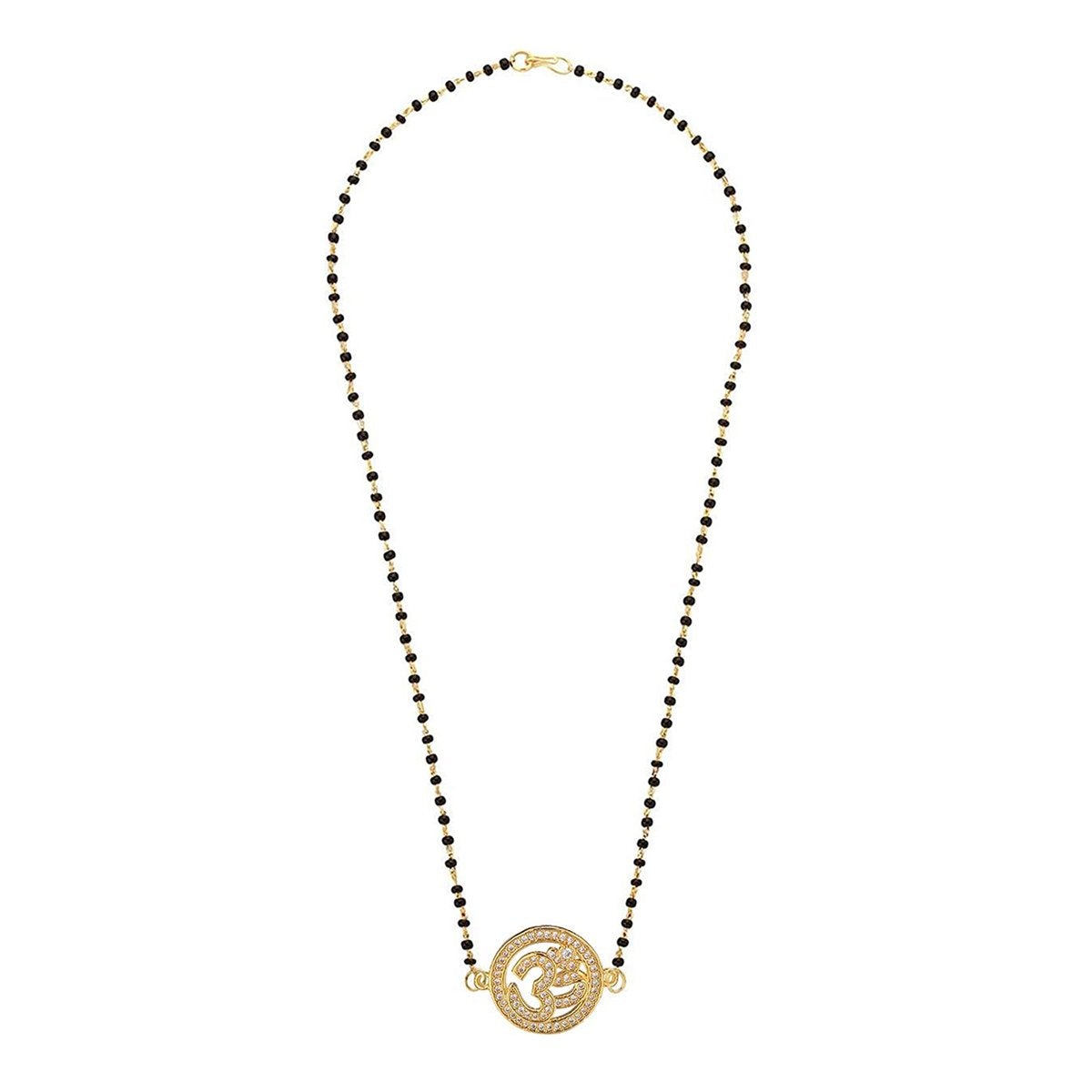 Aum Om 18K Gold CZ Adjustable Mangalsutra Chain Necklace Bulk