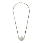 Aum Om Silver CZ Adjustable Mangalsutra Chain Necklace Bulk
