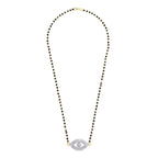 Turkish Evil Eye Good Luck Baguette Cz Mangalsutra Chain Necklace