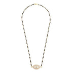 Turkish Evil Eye Good Luck Baguette Cz Mangalsutra Chain Necklace