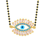 Turkish Blue Evil Eye Good Luck CZ Slider Expandable Bracelet Bulk
