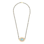Turkish Blue Evil Eye Good Luck CZ Slider Expandable Bracelet Bulk