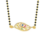 Leaf Petal Floral Gold CZ Adjustable Mangalsutra Chain Necklace Bulk