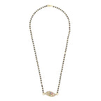 Leaf Petal Floral Gold CZ Adjustable Mangalsutra Chain Necklace Bulk