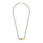 Infinity Infinite Love Colorful Rainbow Baguette Cz Mangalsutra Chain