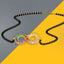 Infinity Infinite Love Colorful Rainbow Baguette Cz Mangalsutra Chain