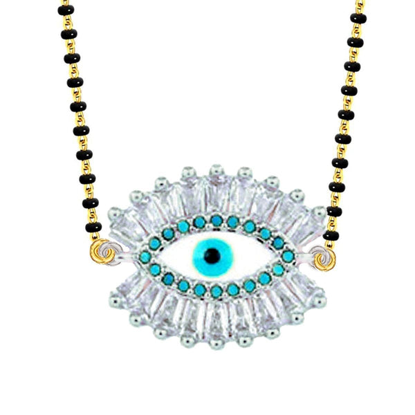 Turkish Blue Evil Eye Good Luck CZ Slider Expandable Bracelet Bulk Secondary image