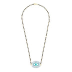 Turkish Blue Evil Eye Good Luck CZ Slider Expandable Bracelet Bulk