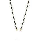 1Mm Glass Black Mani Beads Gold 17 Inch Mangalsutra Combo Chain Bulk