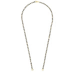 1Mm Glass Black Mani Beads Gold 17 Inch Mangalsutra Combo Chain Bulk