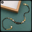 Pearl Beads Layer Copper Gold Black Adjustable Hand Mangalsutra Bulk