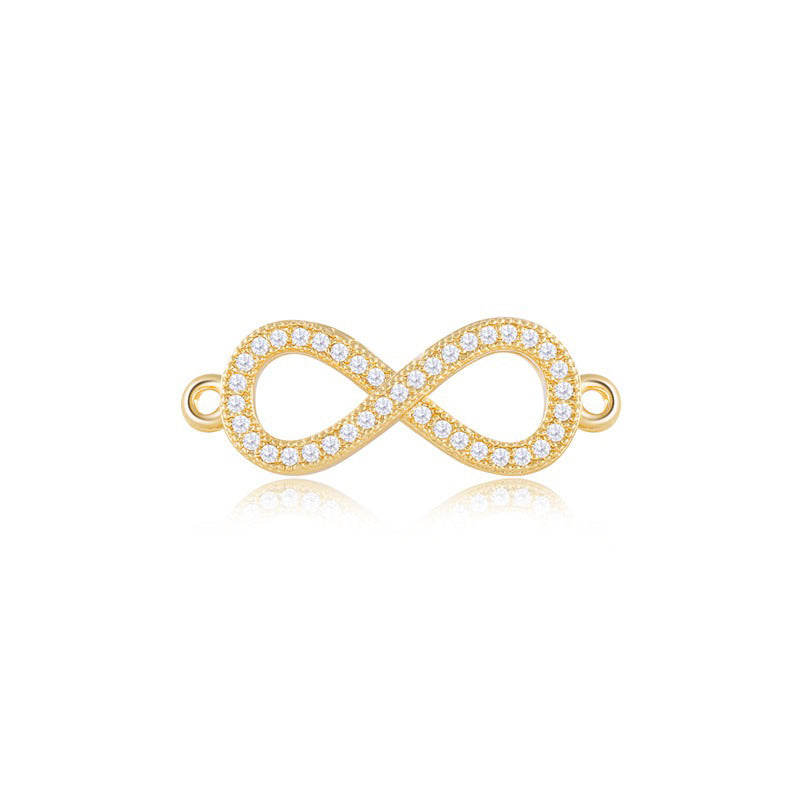 Infinity Gold Cubic Zirconia American Diamond Centre Pcs Women Bulk