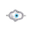 Hamsa Silver Evil Eye Cubic Zirconia CZ Centre Pcs For Women Bulk