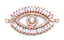 Turkish Rose Gold Evil Eye Cubic Zirconia Diamond Centre Pcs Bulk