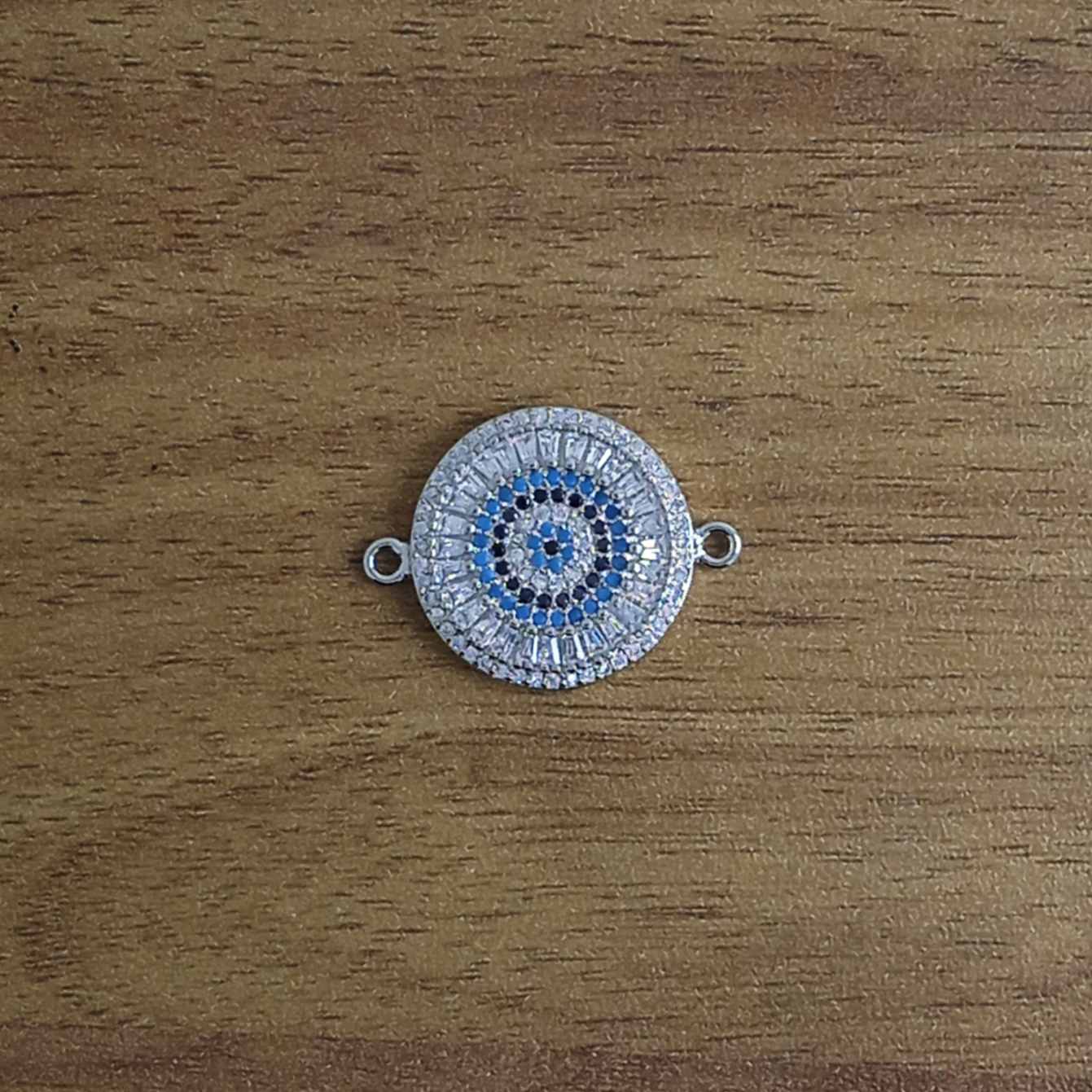 Blue Evil Eye Nazariya Lucky CZ American Diamond Centre Pcs Bulk