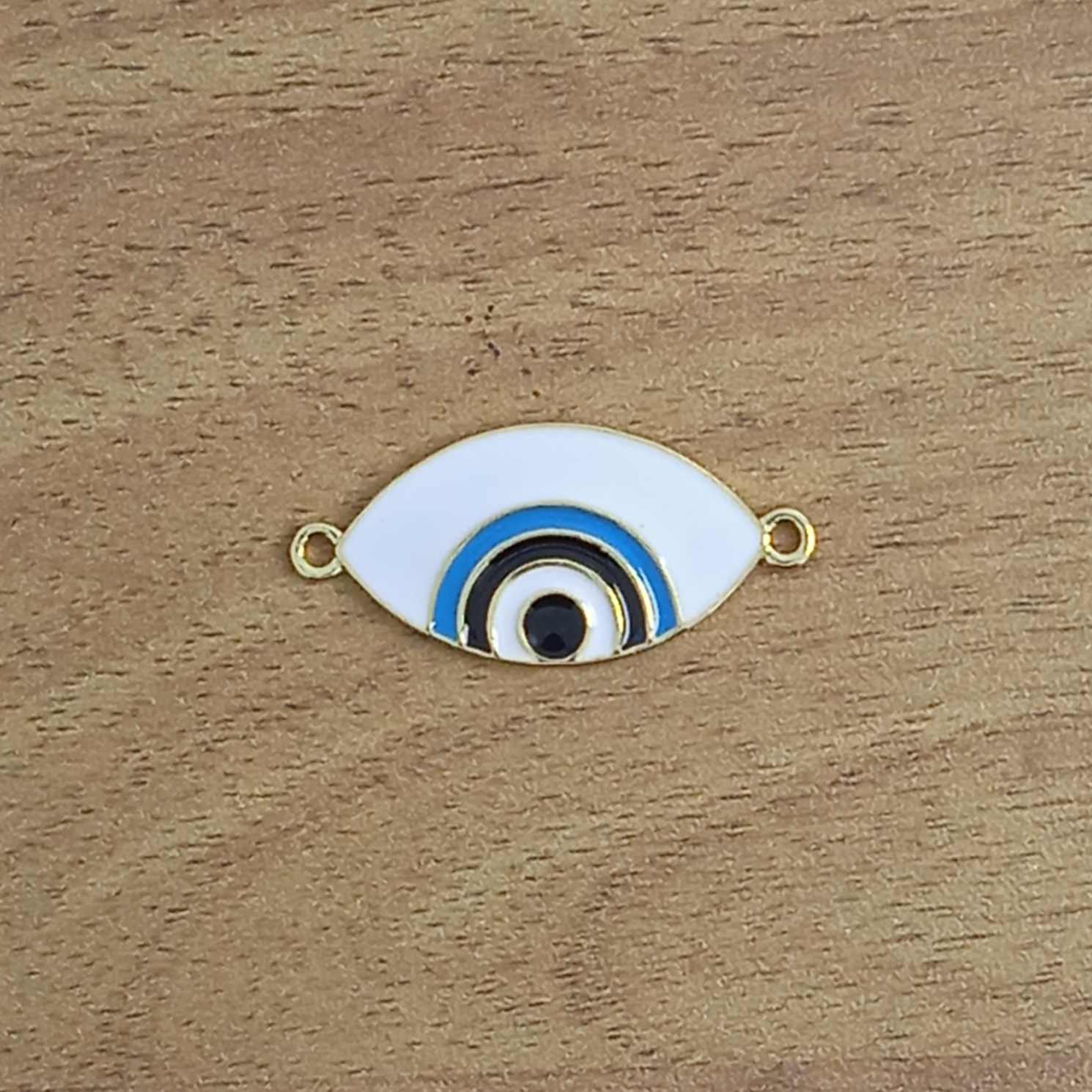 Evil Eye Nazariya White Gold American Diamond Charm Centre Pcs Bulk