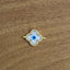 Flower Evil Eye Nazariya White Gold CZ Charm Centre Pcs Bulk