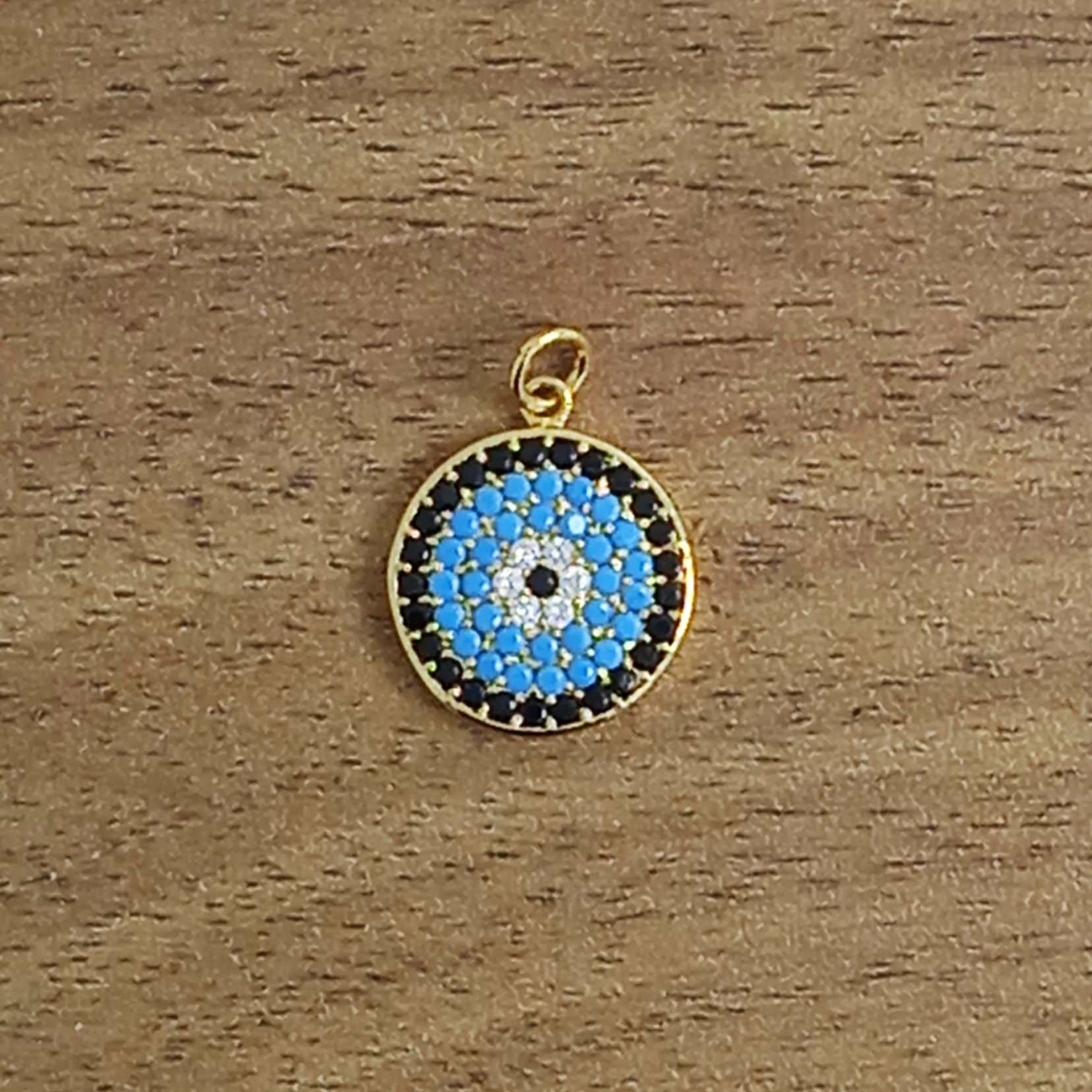 Evil Eye Nazariya Gold Black Blue Charm Pendant Necklace Women Bulk