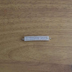 Silver Baguette Cubic Zirconia American Diamond Centre Pcs Women Bulk