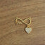 Infinity Heart Love Gold CZ American Diamond Centre Pcs Bulk