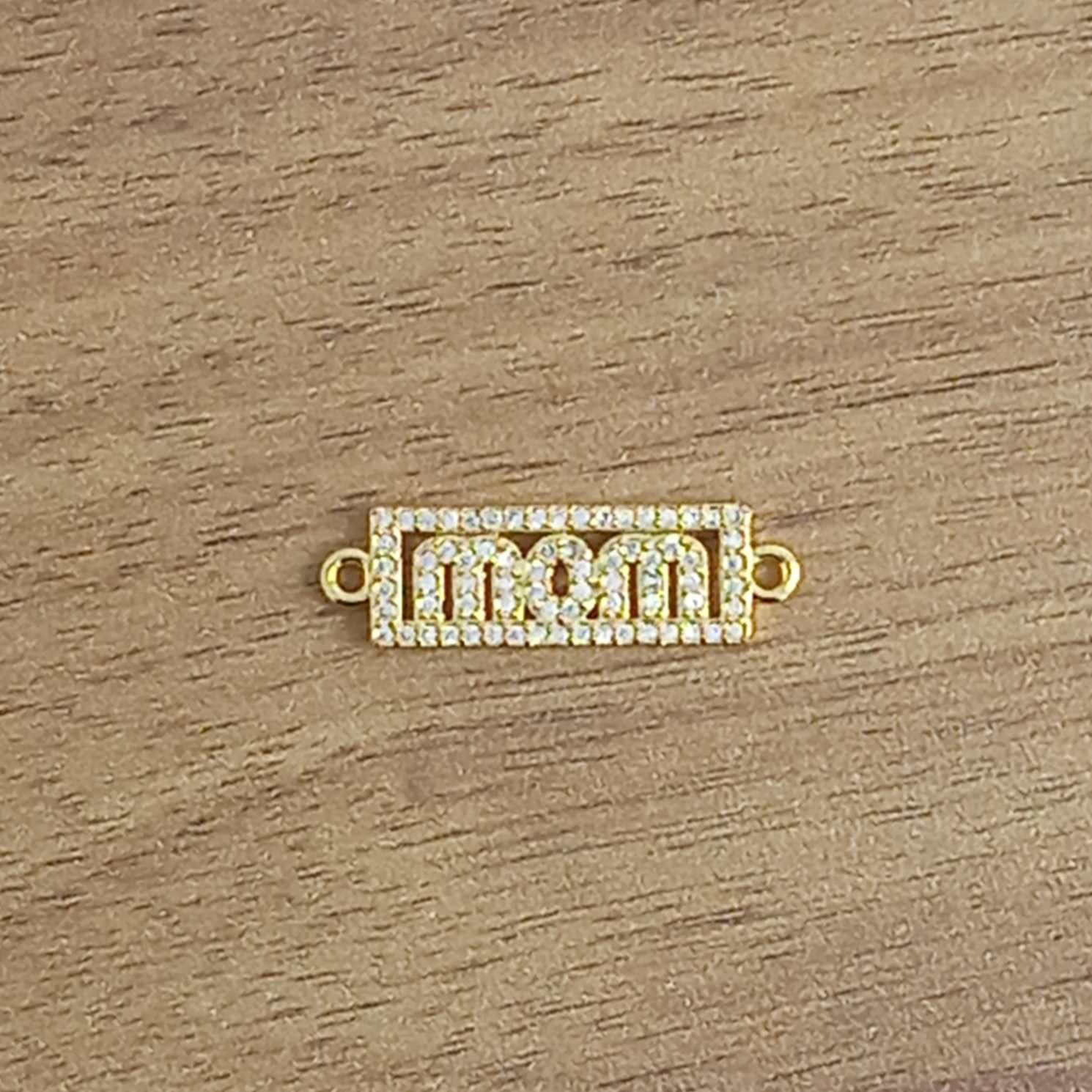 Mom Gold Cubic Zirconia American Diamond Centre Pcs For Women Bulk Secondary image