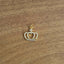 Princess Crown Gold CZ American Diamond Pendant Necklace Bulk
