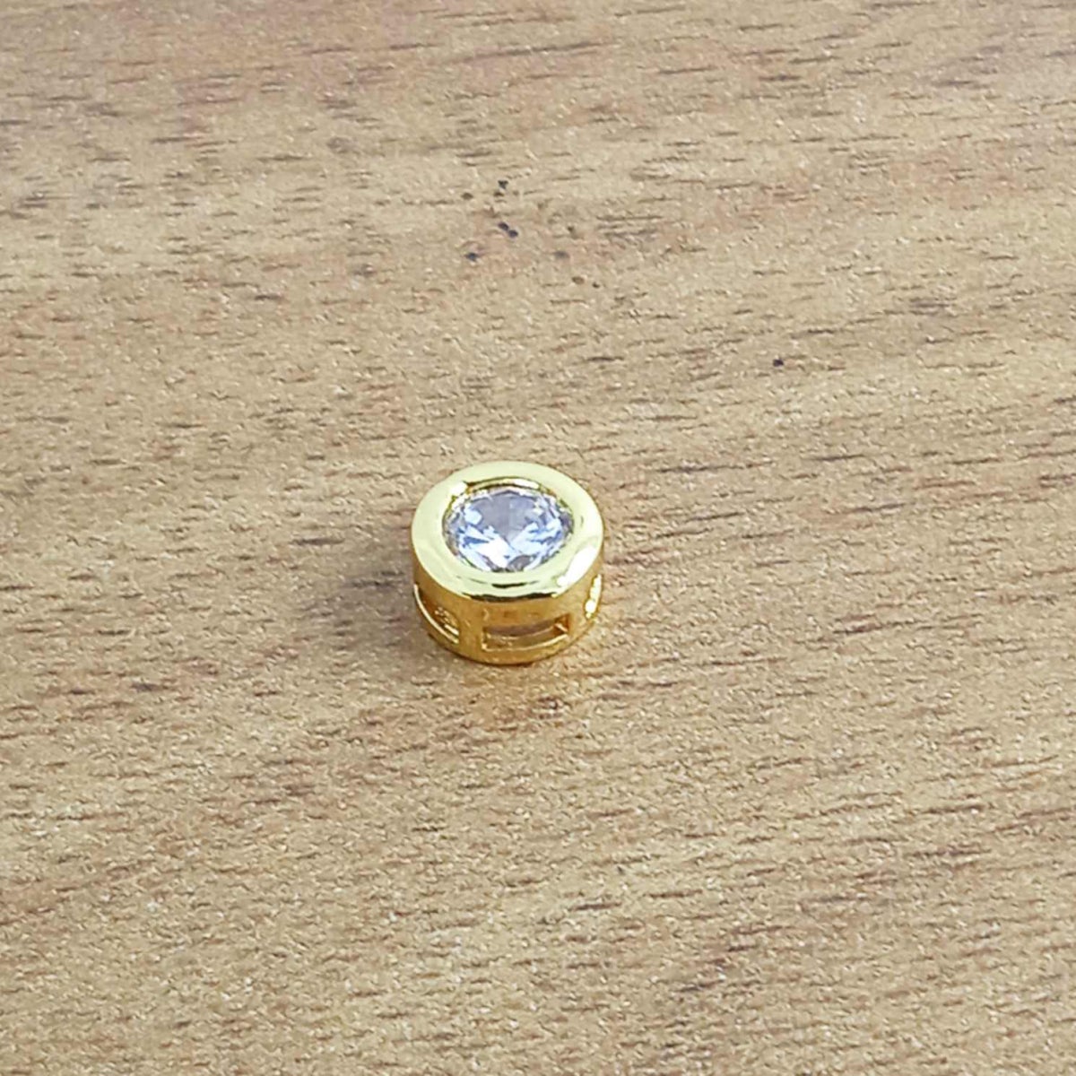 Brilliant Cut Bezel Dainty Solitaire CZ Gold Pendant Necklace Bulk