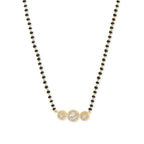 Copper Solitaires CZ Beads Black Gold Neck Mangalsutra Bulk