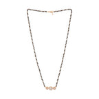 Copper Solitaires CZ Beads Black Gold Neck Mangalsutra Bulk