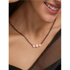 Copper Solitaires CZ Beads Black Gold Neck Mangalsutra Bulk