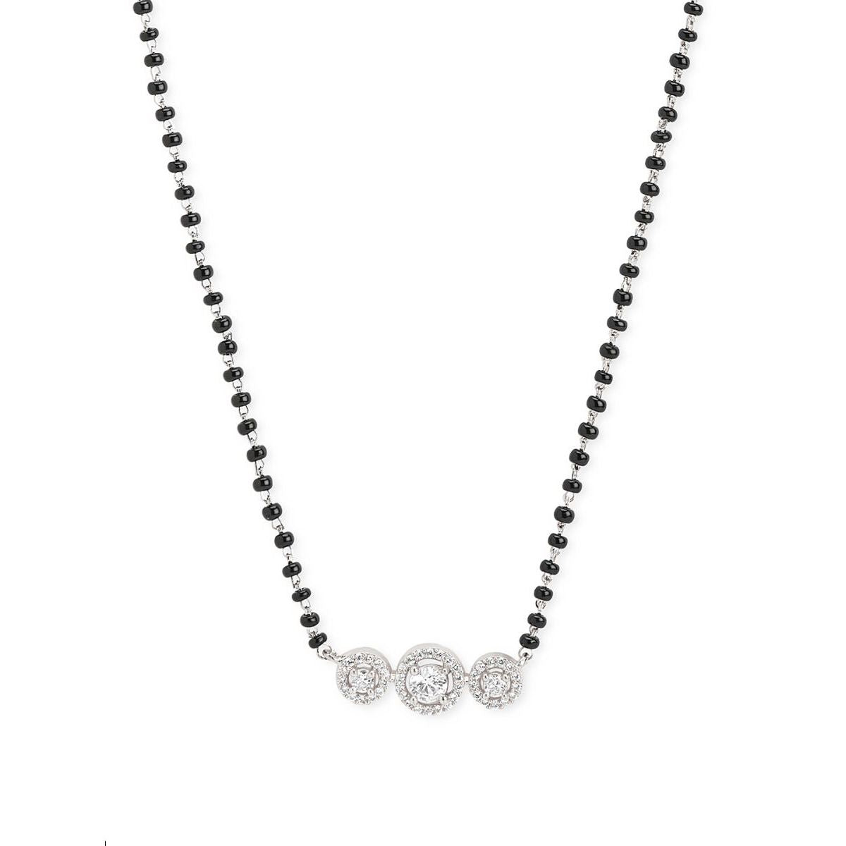 Copper Solitaires CZ Beads Black Gold Neck Mangalsutra Bulk