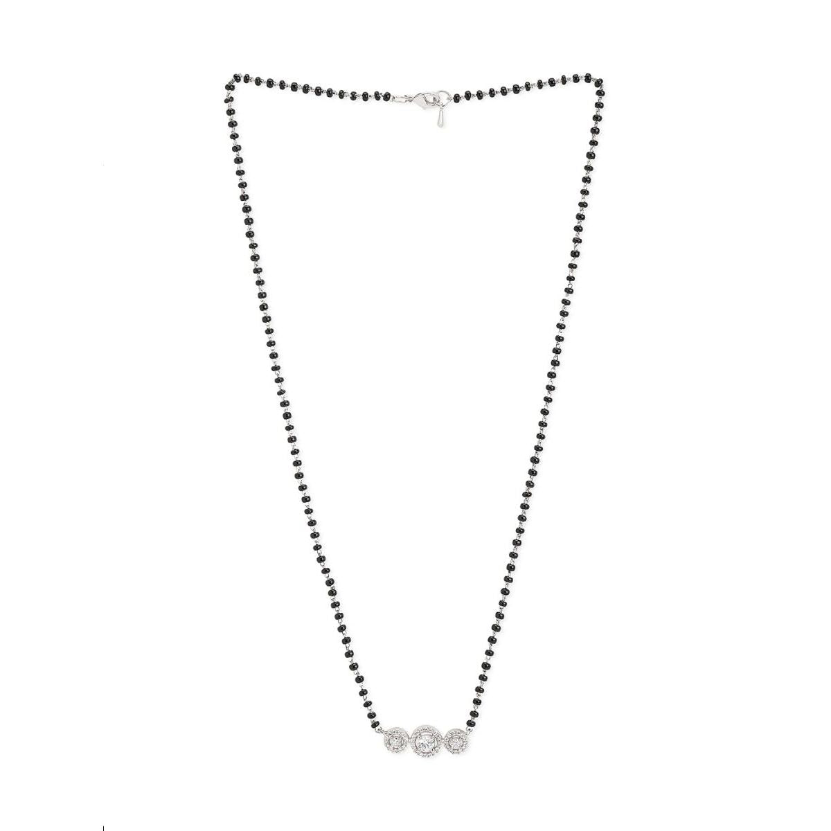 Copper Solitaires CZ Beads Black Gold Neck Mangalsutra Bulk