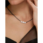 Copper Solitaires CZ Beads Black Gold Neck Mangalsutra Bulk
