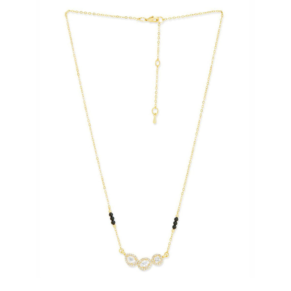 Copper Solitaires CZ Gold Black Neck Mangalsutra Chain Bulk