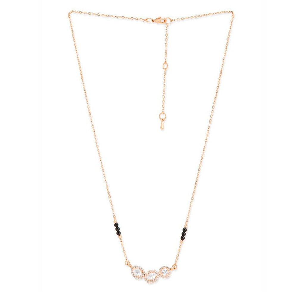 Copper Solitaires CZ Gold Black Neck Mangalsutra Chain Bulk