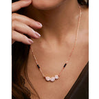 Copper Solitaires CZ Gold Black Neck Mangalsutra Chain Bulk