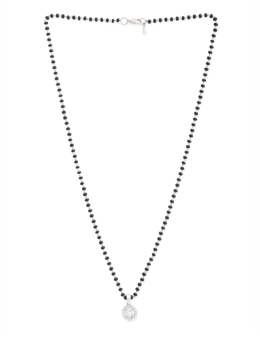 Copper Tiny Solitaires Cubic Zirconia Gold Black Neck Mangalsutra Bulk