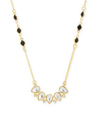 Copper Pear Cut Kundan Cubic Zirconia Gold Neck Mangalsutra Chain Bulk