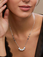 Copper Pear Cut Kundan Cubic Zirconia Gold Neck Mangalsutra Chain Bulk