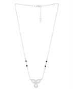 Copper Flower Pear Cut Kundan CZ Gold Neck Mangalsutra Chain Bulk