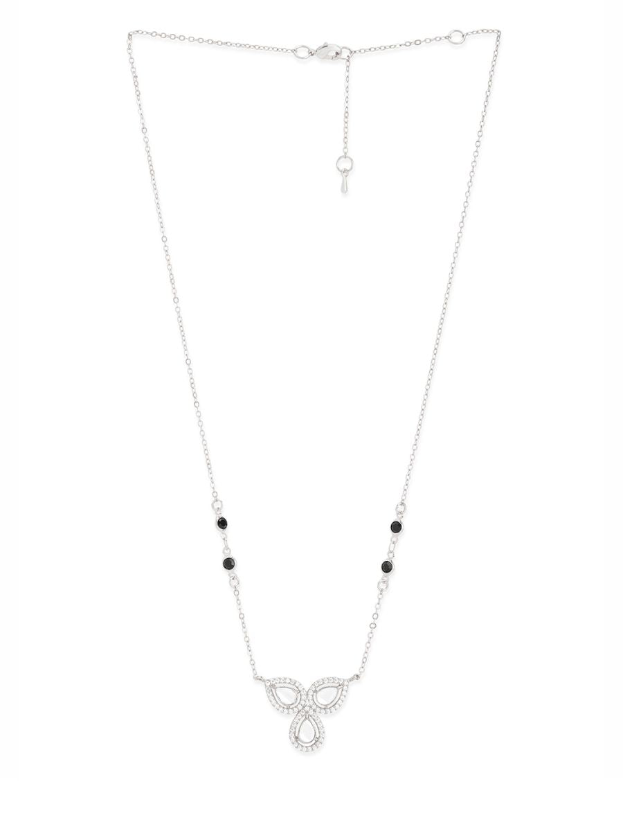 Copper Flower Pear Cut Kundan CZ Gold Neck Mangalsutra Chain Bulk