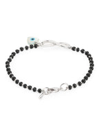 Mother Of Pearl Heart Evil Eye Gold Hand Mangalsutra Bracelet Bulk