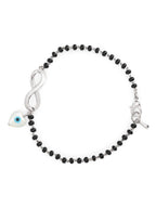 Mother Of Pearl Heart Evil Eye Gold Hand Mangalsutra Bracelet Bulk