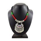 Tribal Tibetan Oxidised German Silver Filigree Thread Necklace Bulk