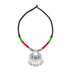 Tribal Tibetan Oxidised German Silver Filigree Thread Necklace Bulk