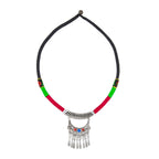 Tibetan Tribal Oxidised German Silver Filigree Thread Necklace Bulk