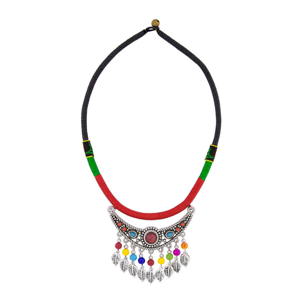 Tibetan Tribal Oxidised German Silver Filigree Thread Necklace Bulk