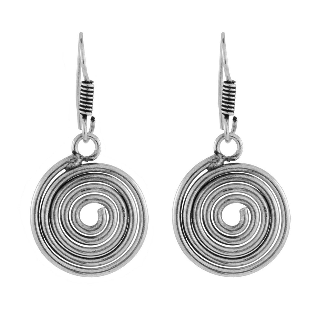 Oxidised Tribal Bohemian German Silver Necklace Earring Bracelet Set
