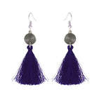 Tassel Dangle Filigree Oxidise Triba German Silver Necklace Earring